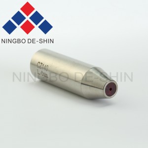Guia de tubo CZ140 rubi 1,0 mm OD12 * 42mmL para máquina de perfuração EDM